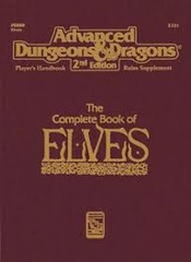 Advanced Dungeons and Dragons The Complete Book of Elves